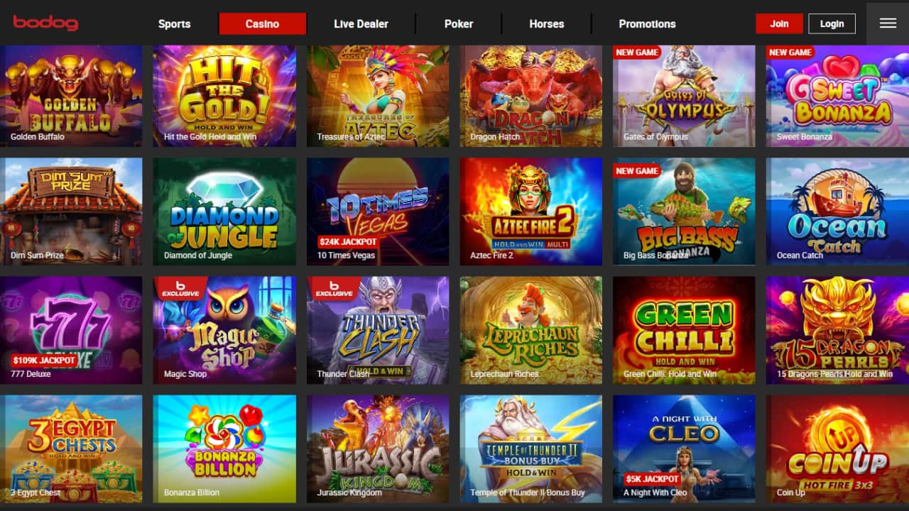 Bodog online casino