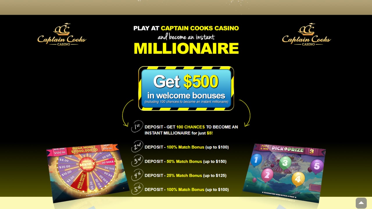 Captain cooks online casino