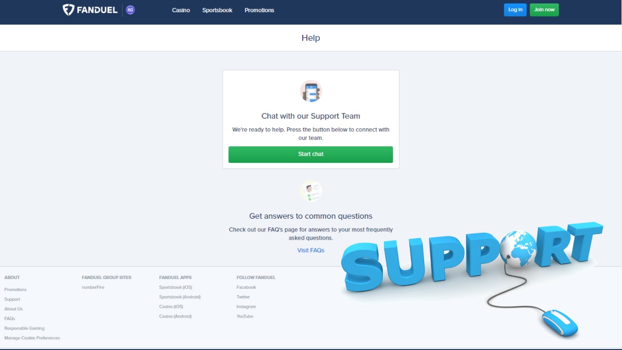 Fanduel support services