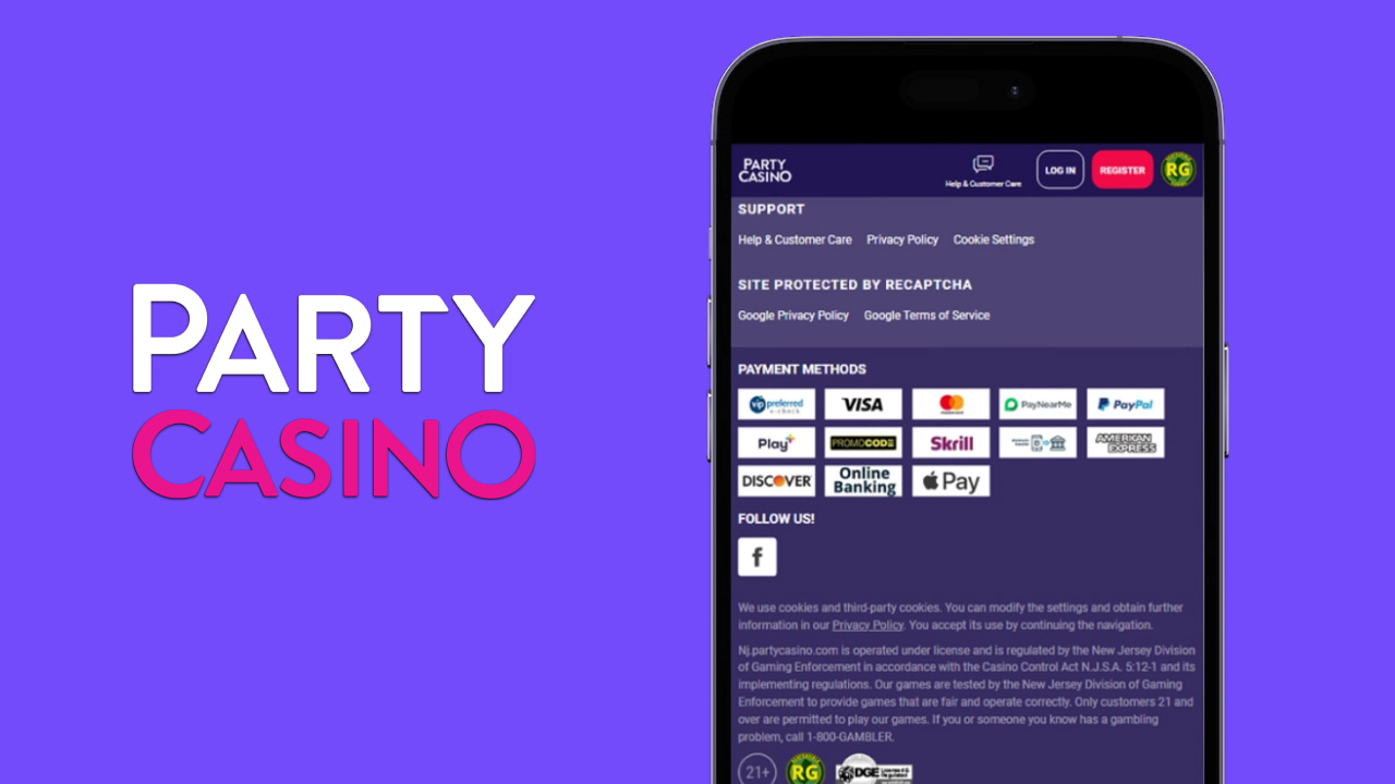 Party casino payment methods