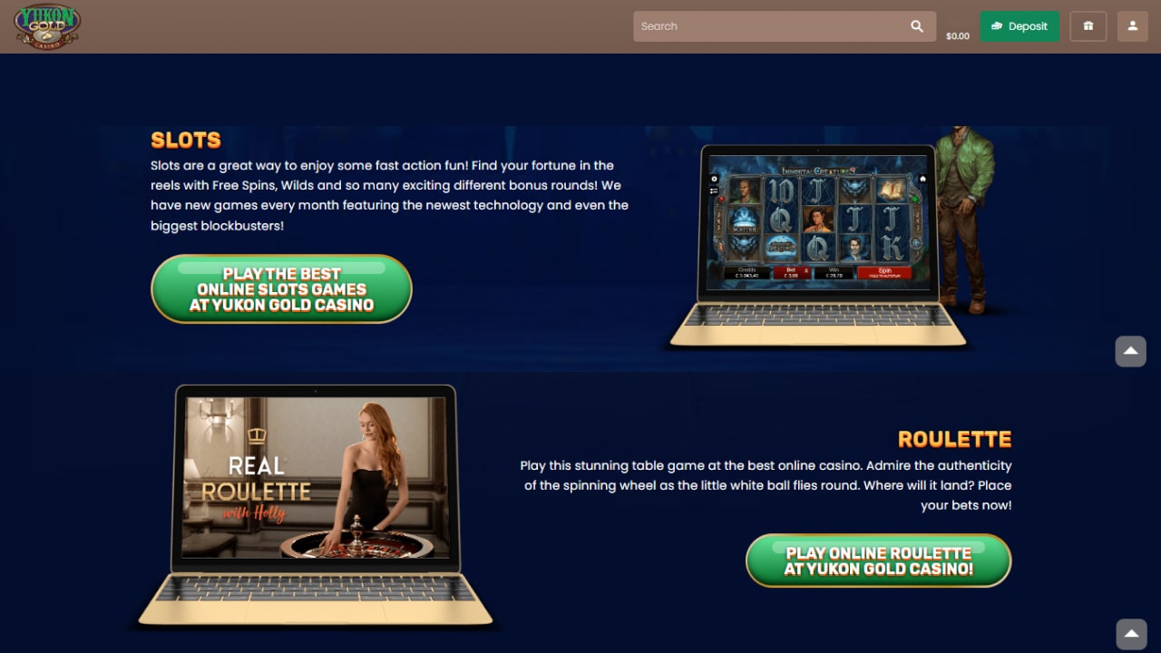 Yukon Gold Casino Online Games