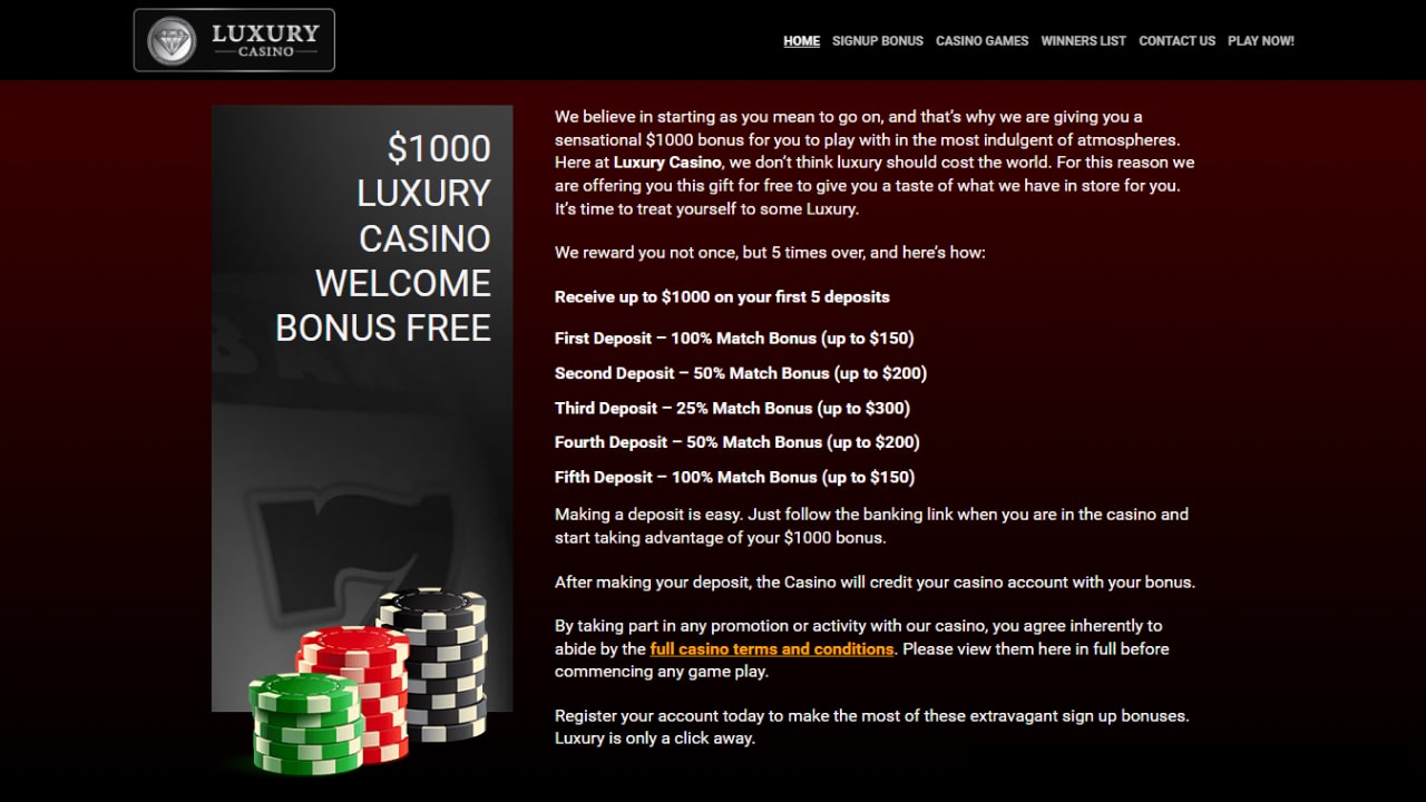 Luxury Casino Online Casino