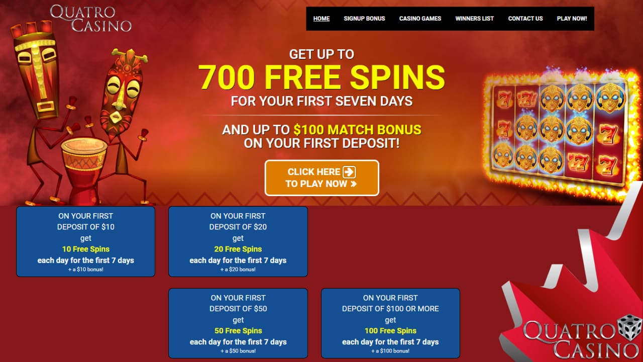 Quatro casino online casino bonuses