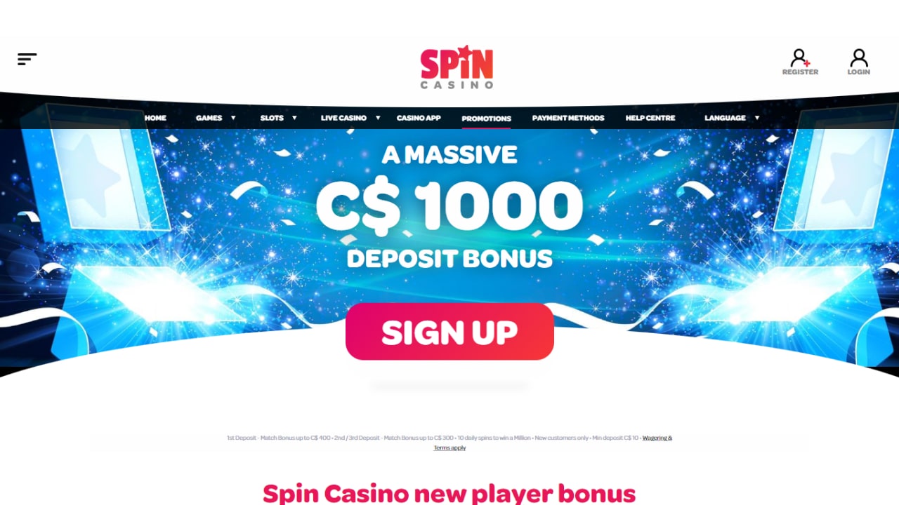 Spin Palace bonuses