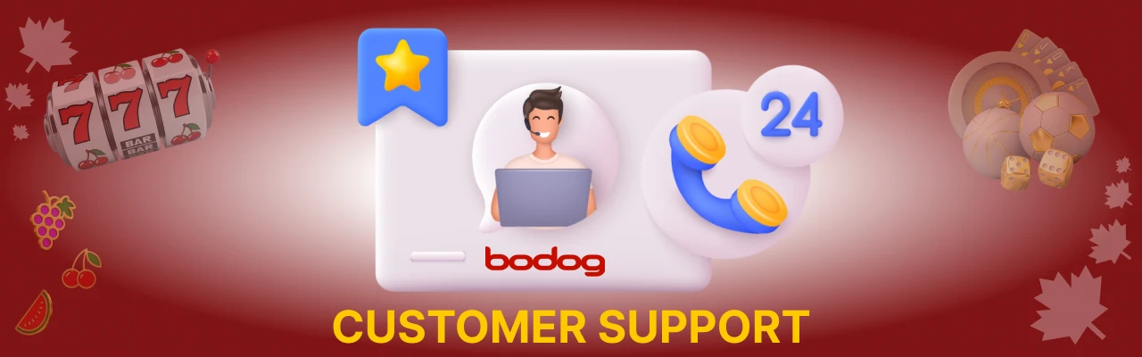 Customer support at bodog