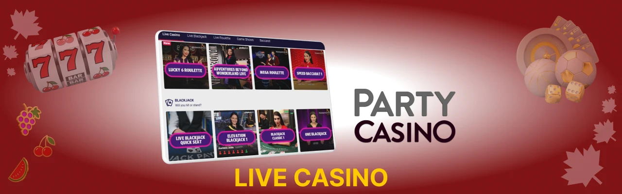 Party casino live
