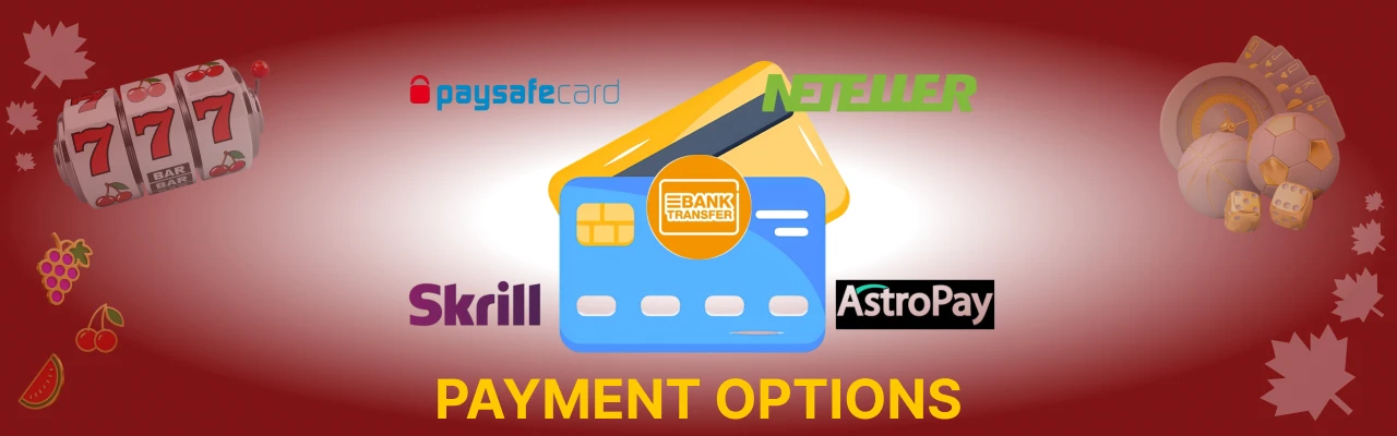 Payment options at zodiac casino