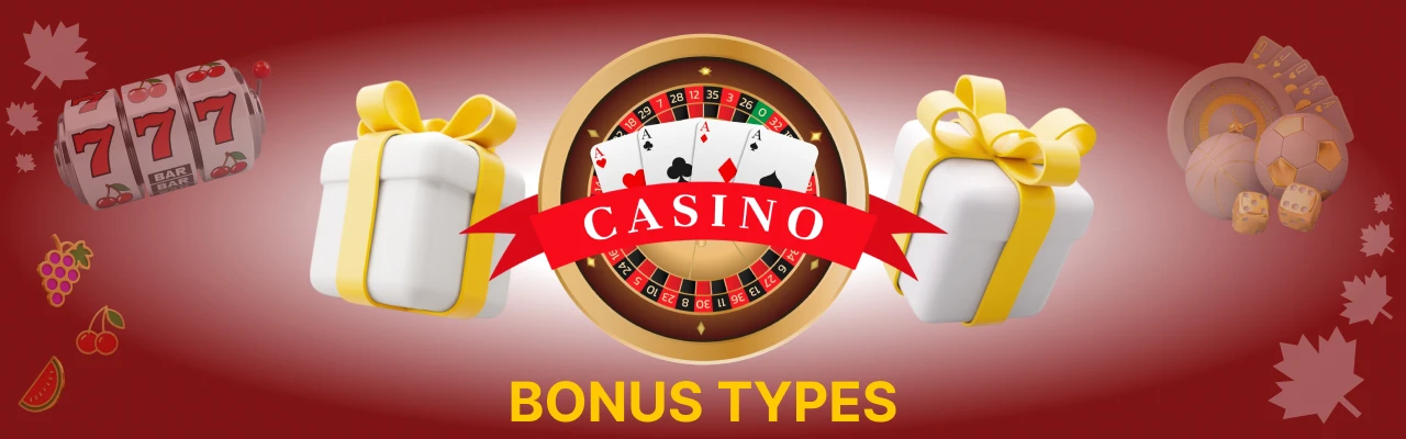 Live casino bonus types