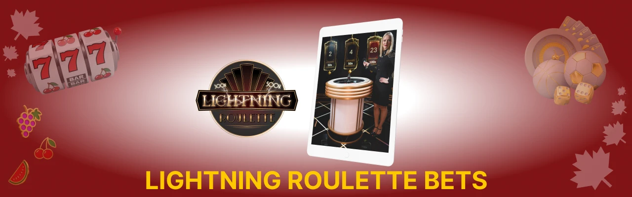 Live lightning roulette bets