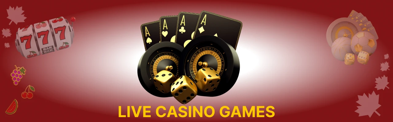 Variety of live casino games