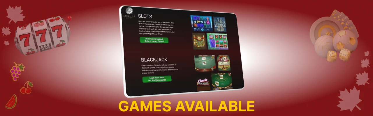 Luxury casino online games
