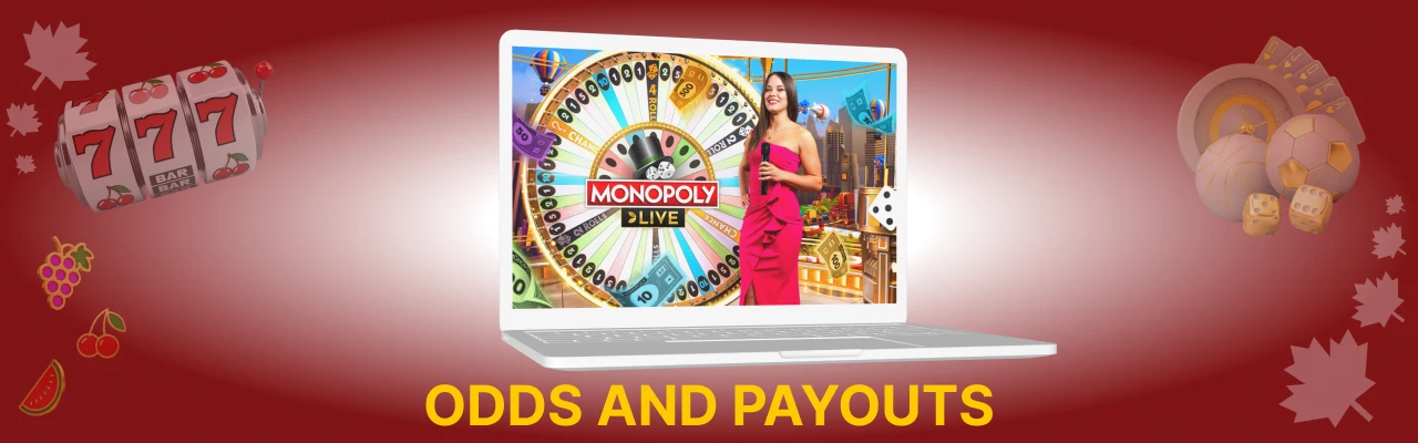 Monopoly live odds and payouts