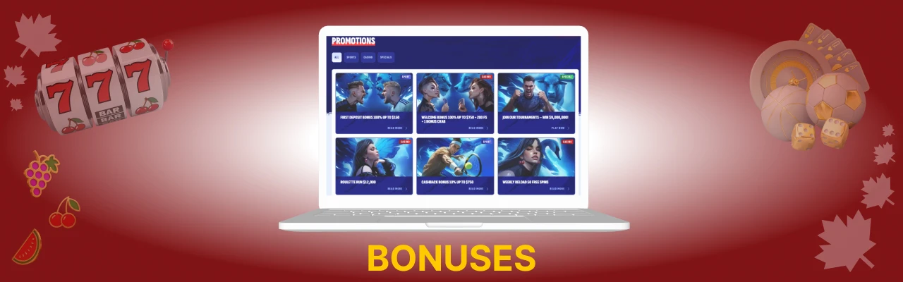 Bankonbet bonuses