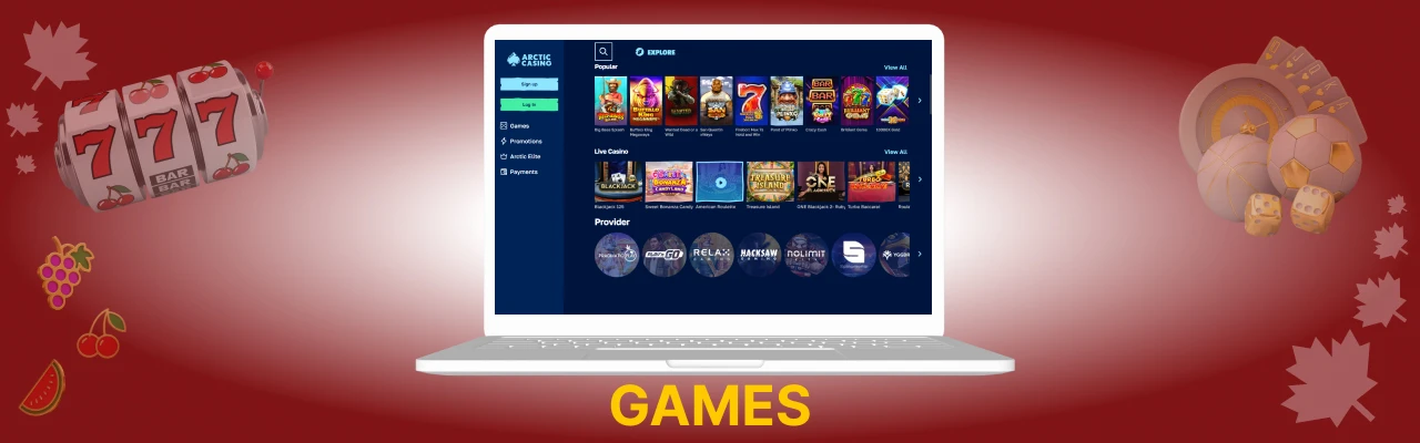 Arctic casino live games