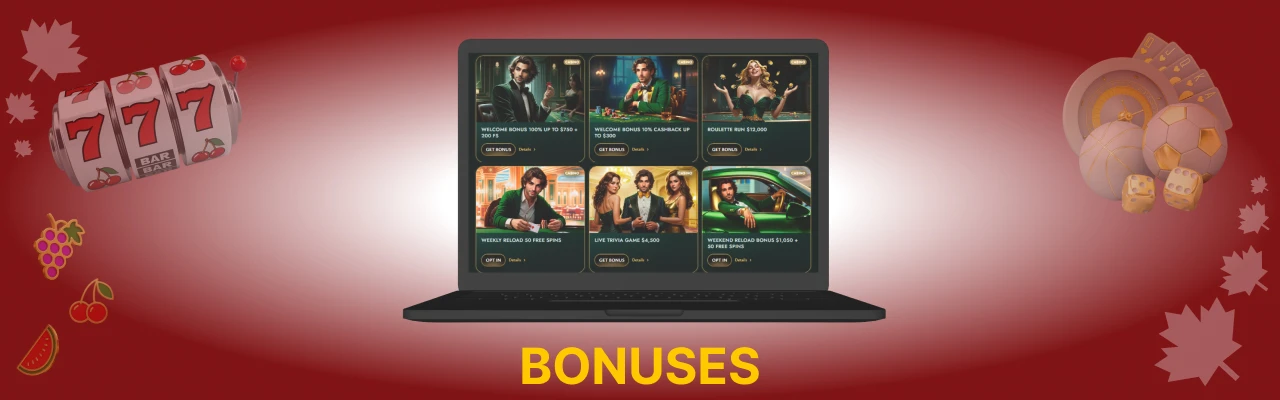 Cashed casino bonuses