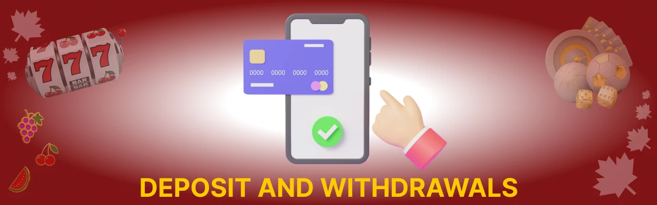 Deposit and withdrawals at comeon casino
