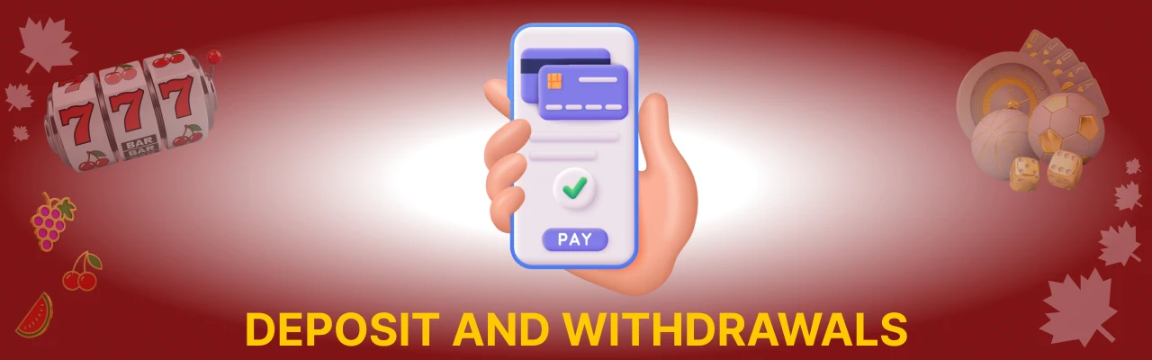 Deposit and withdrawals at spinsy casino