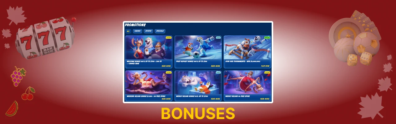 Sg casino bonuses
