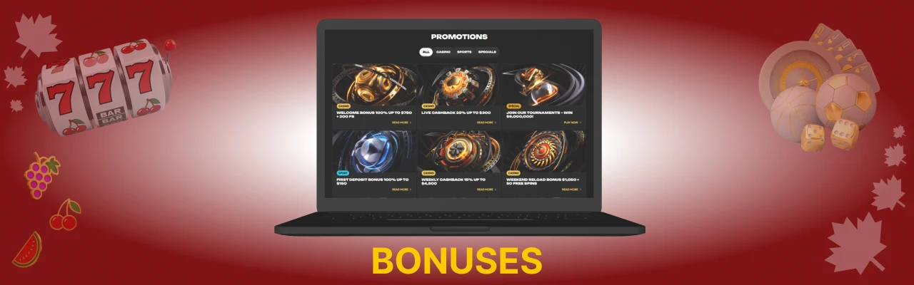 Spinsy casino bonuses
