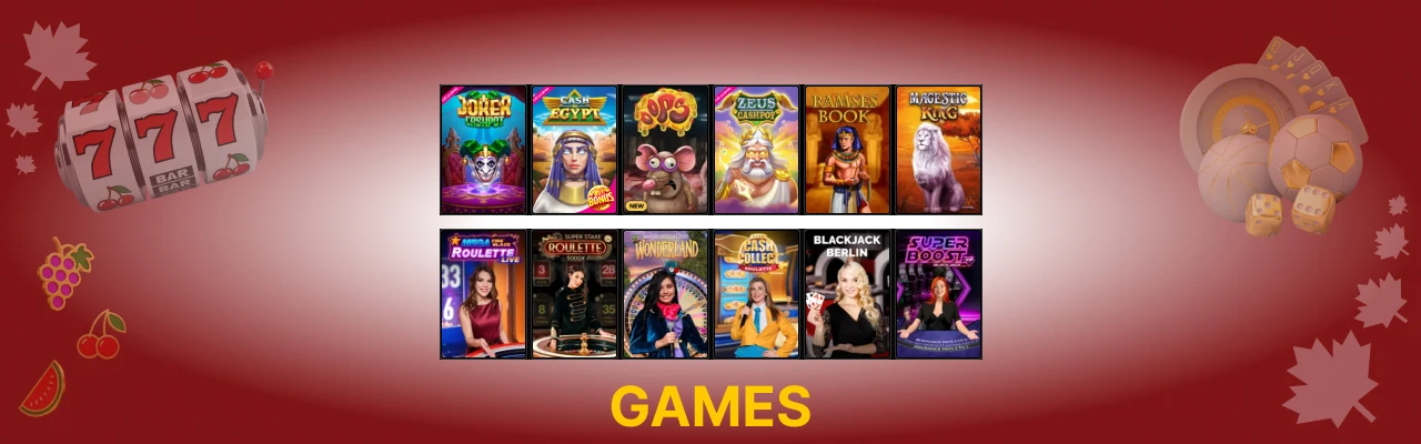 Spinsy casino live games