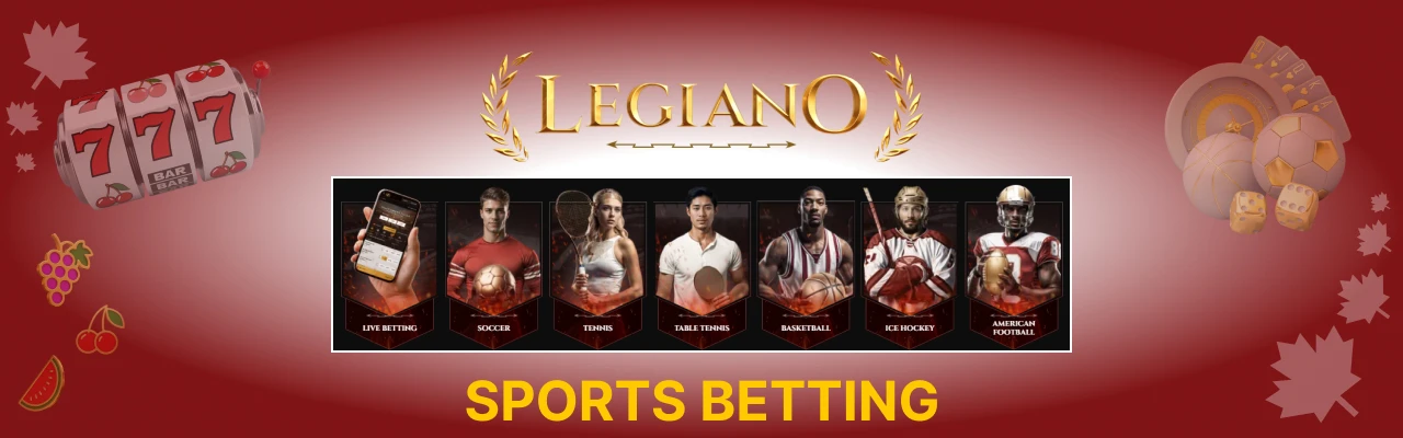 Sports betting odds at legiano casino