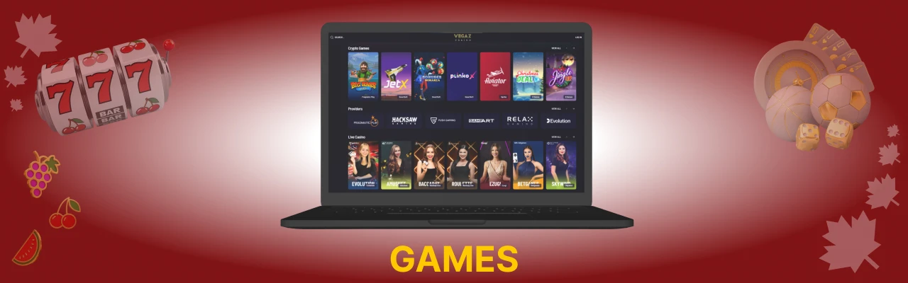 Vegaz casino live games