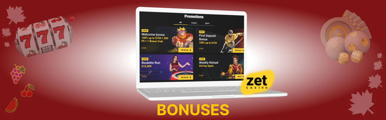Zet casino bonuses