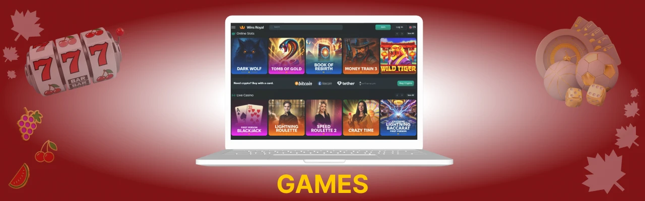 Wins royal casino live games