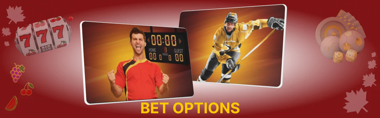 Bet options at zet casino sports betting
