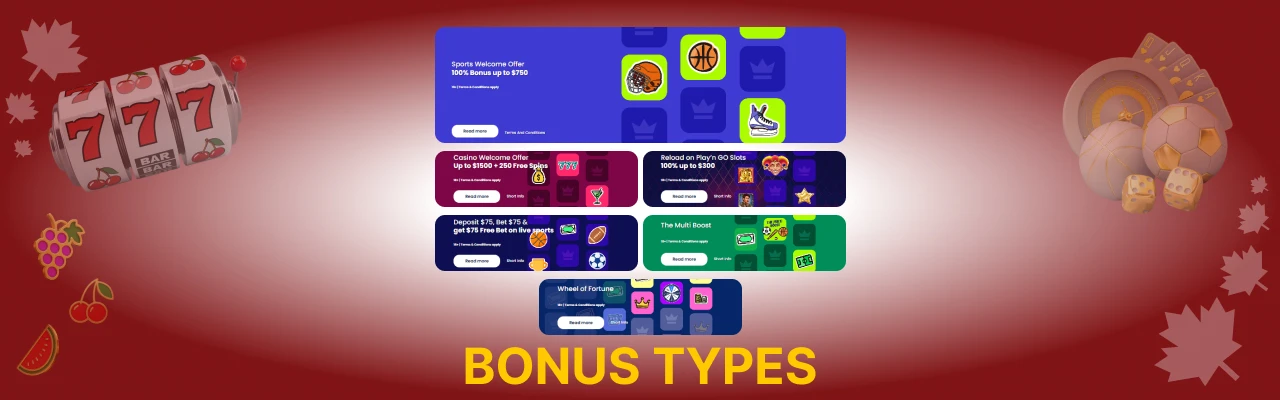 Lilibet bonus types