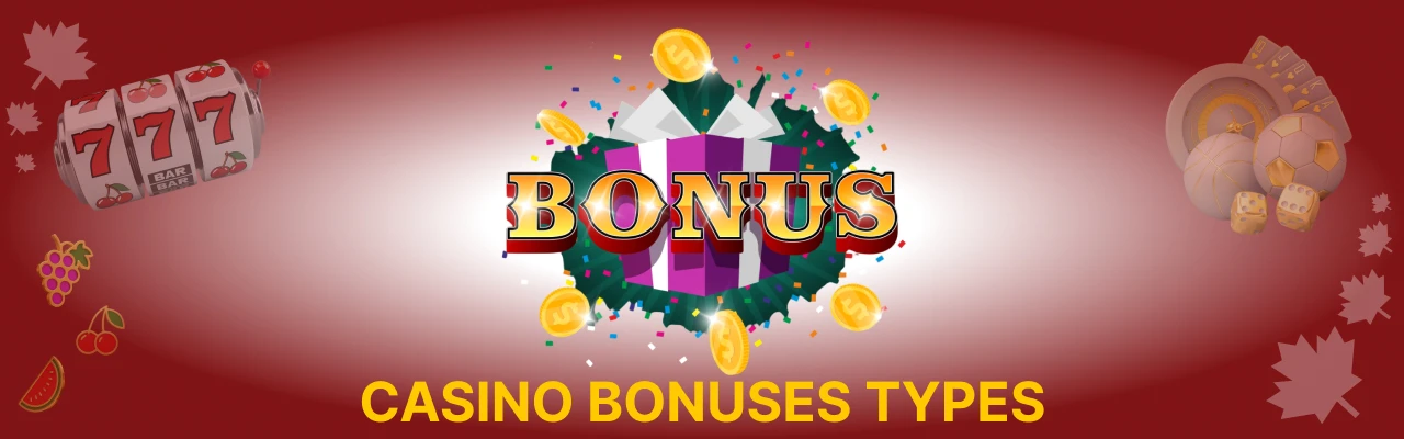 Types of online casino bonuses