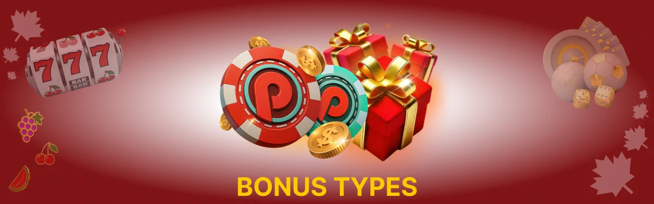 Pin-up casino bonus types