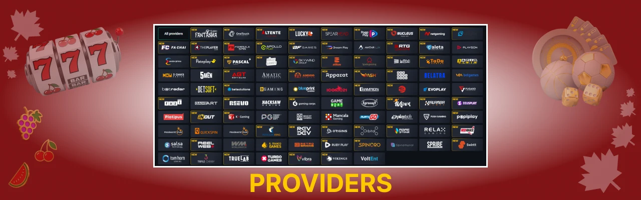 Pin up casino providers