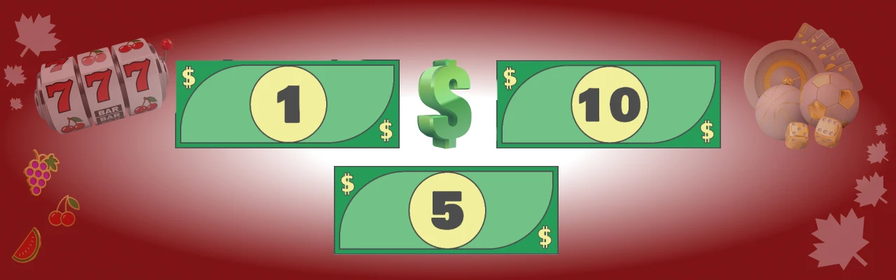 20 Dollar deposit casinos canada