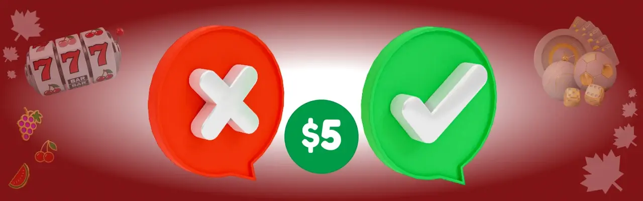 Pros and cons of 5 dollar deposit casinos
